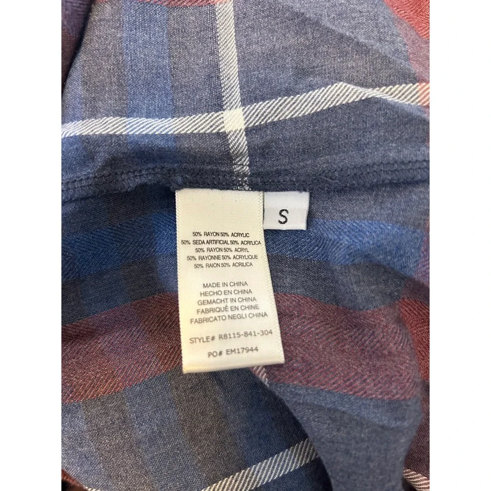 Cloth & Stone for Anthropologie Plaid Tunic‎ Dress Small